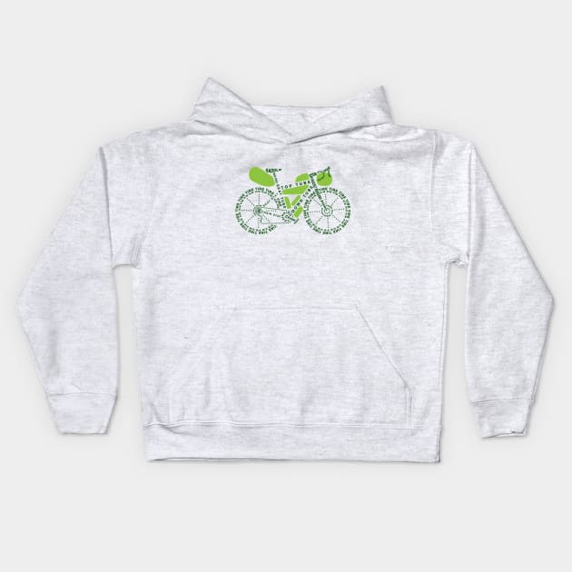 BIKEPACKING Kids Hoodie by reigedesign